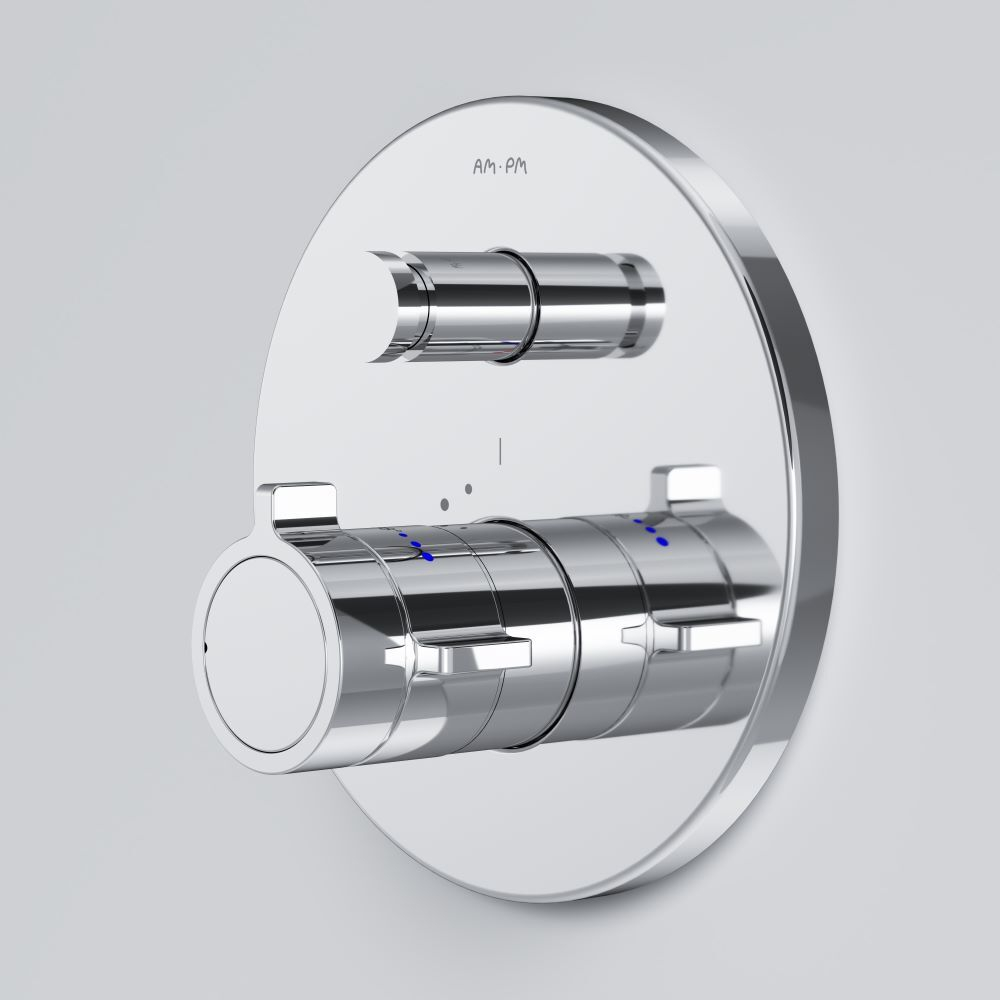 Смеситель с термостатом монтируемый в стену на 2 потребителя AM.PM X-Joy F85A45600
