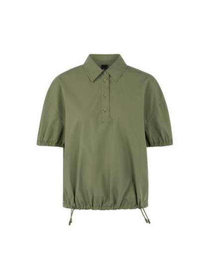 Marc Cain Блуза из хлопка с кулиской по низу