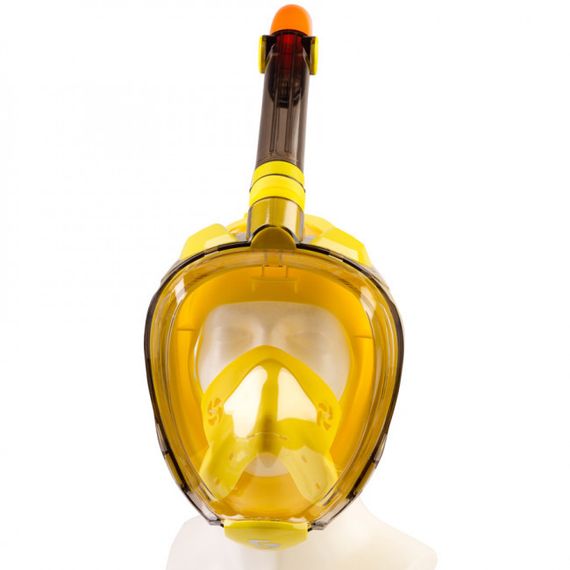 Маска полнолицевая Scorpena Swim средняя жёлтая