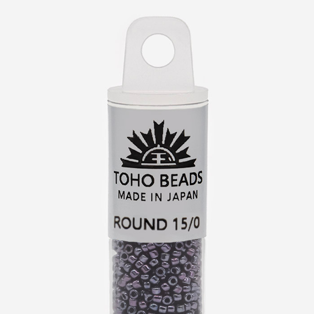 Японский бисер TOHO Round 15/0 (№90), металлизированный, непрозрачный глянцевый