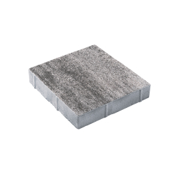 Тротуарная плитка КВАДРАТ 400х400 мм - Листопад гладкий Антрацит