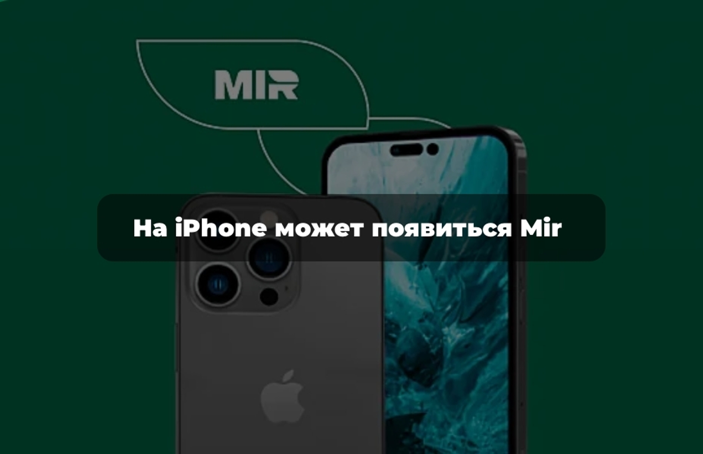 На iPhone может появиться Mir Pay