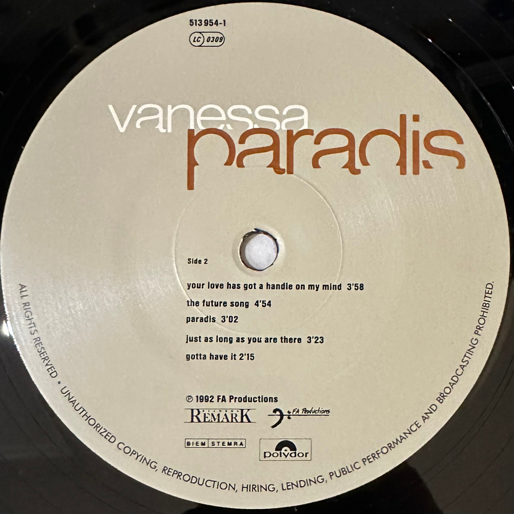 Vanessa Paradis - Vanessa Paradis (Европа 1992г.)