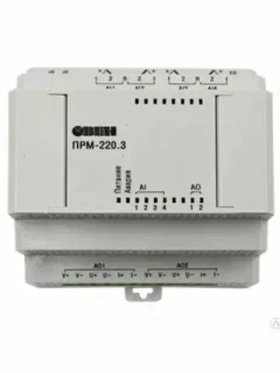Модуль расширения аналогового ввода/вывода ПРМ-220.3 арт.85011 (Модуль расширения, 230VAC, 4xAI, 2xAO(И/У)