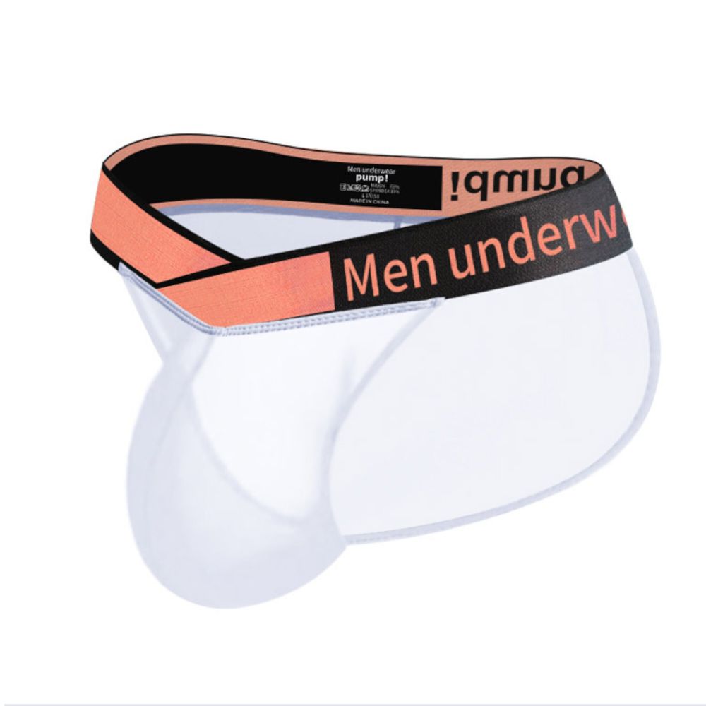 Мужские трусы танга белые PUMP! MP2701-1