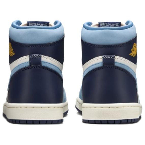 Jordan Air Jordan 1 Винтажные баскетбольные кроссовки High Top Сине-белые Женские