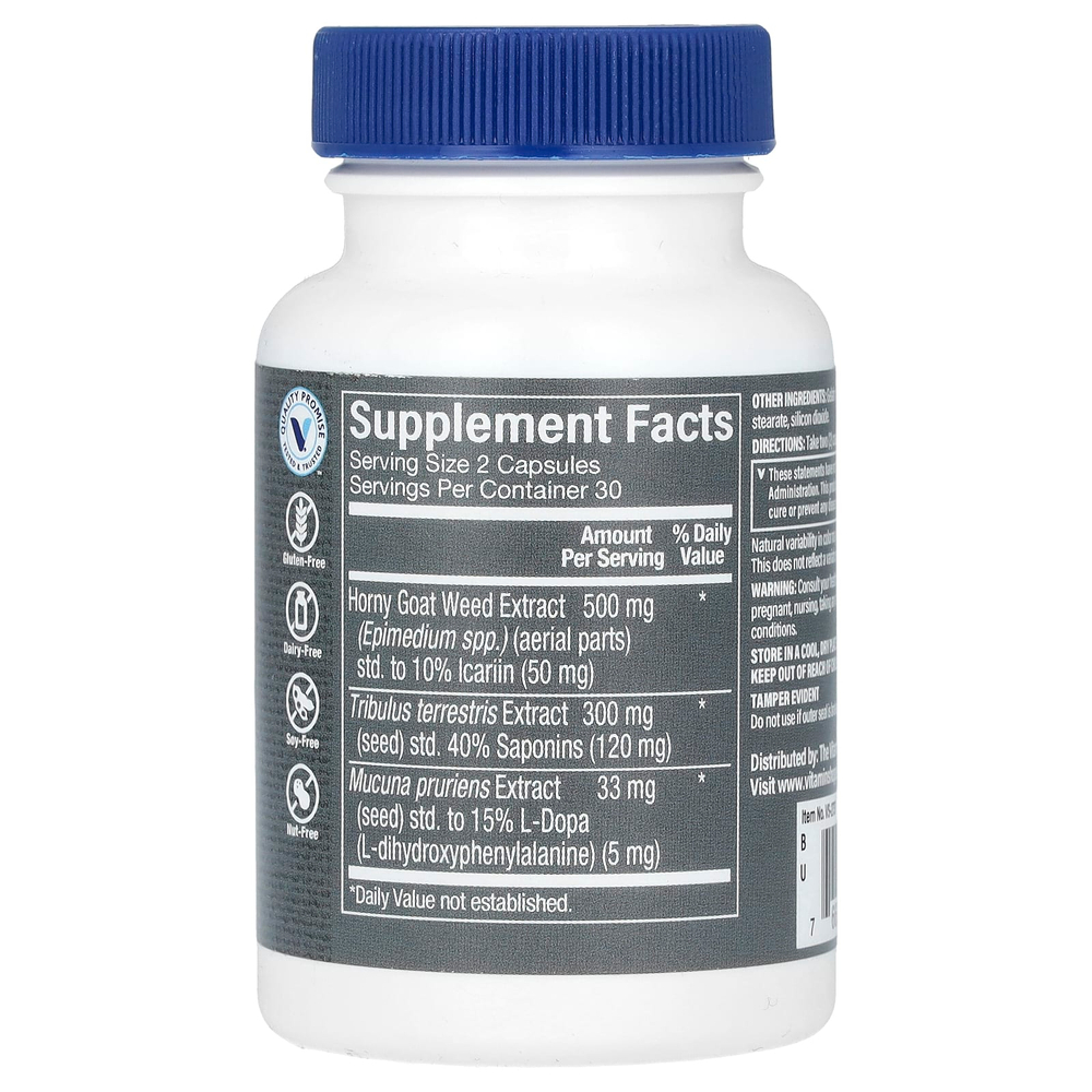 The Vitamin Shoppe, комплекс с горянкой для мужчин, 60 капсул