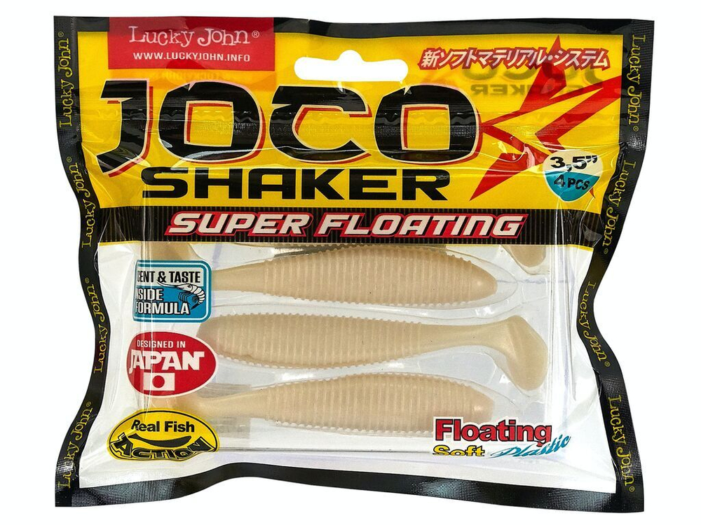 Виброхвосты съедобные LJ Pro Series JOCO SHAKER 3.5in (08.89)/F33 4шт.