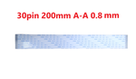 Шлейф FFC 30-pin Шаг 0.8mm Длина 20cm Прямой A-A AWM 20624 80C 60V VW-1