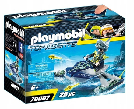 Конструктор Playmobil Top Agents 70007 Ракетный гидроцикл