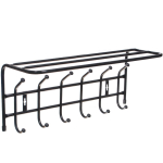 Вешалка настенная 6 крюч, с полкой, 26.5х60.5х24.5 см, Nika, ВП6, в асс