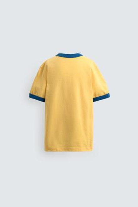 ZARA Х DISNEY ФУТБОЛКА С ГРАФИЧЕСКИМ ПРИНТОМ, ЖЕЛТЫЙ