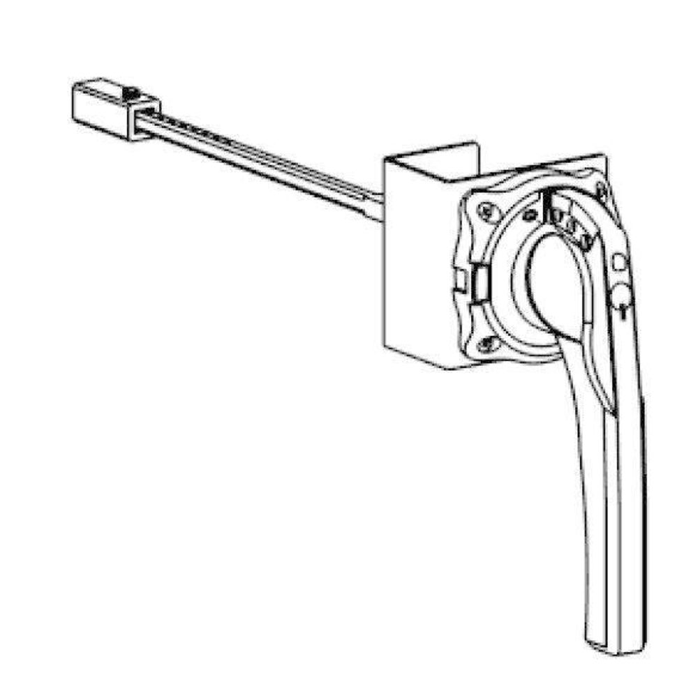 Рукоятка поворотная выносная боков. красно-желт. для установки фронтально на SD160-250 SE SSDERHS15Y1625 Рукоятка поворотная выносная боков. красно-желт. для установки фронтально на SD160-250 SE SSDERHS15Y1625