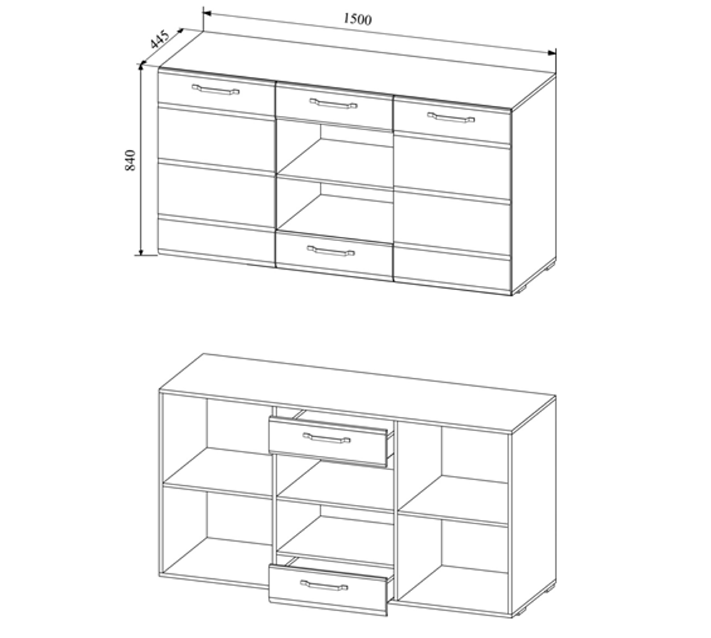 Комод Асти АКМ 1500.1