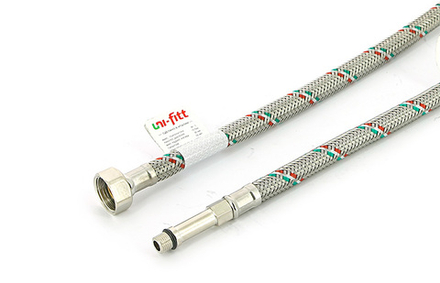 Шланг для смесителя  80см UNI-FITT длинный штуцер