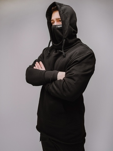 Худи IAMREBEL Балаклава Черный