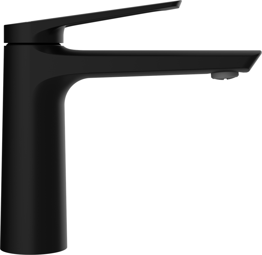 Смеситель для раковины STWORKI Вирклунд S05010BK матовый черный