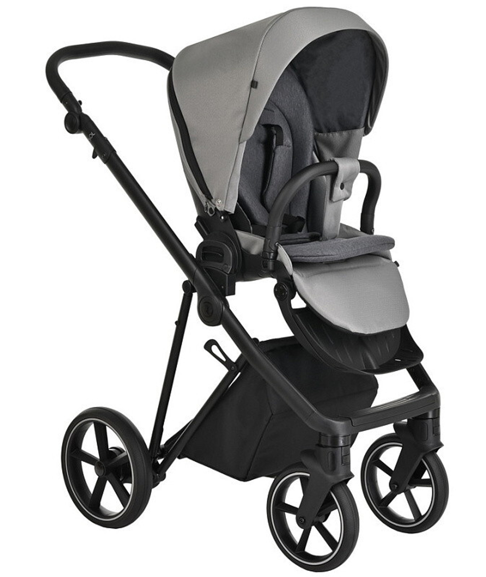 Детская коляска Roan Sol 3 в 1 с автокреслом Tutis Elo Lux Black RSL/1011 Cloud Grey