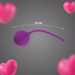 Фиолетовый силиконовый вагинальный шарик (Цвет: фиолетовый)