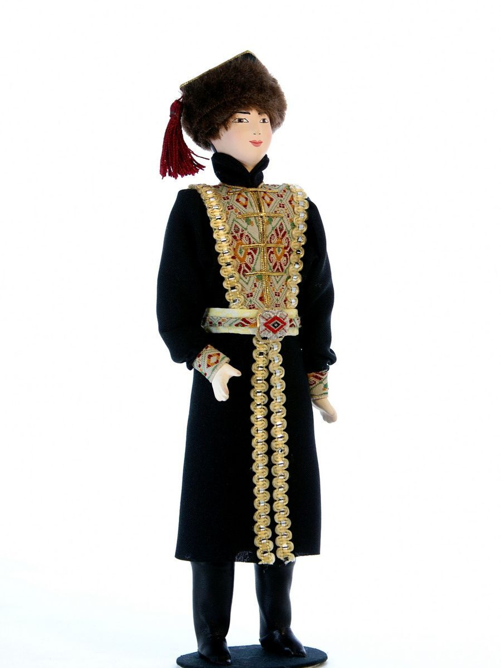 Кукла коллекционная в Калмыцком мужском костюме