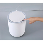 Ведро для мусора сенсорное, круг, Foodatlas JAH-6011, 8 л (белый)