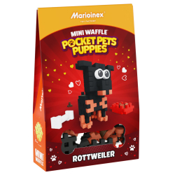 Marioinex - Мини-конструктор Waffle POCKET PETS PUPPIES Ротвейлер 50 элементов 907900