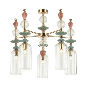 Люстра потолочная 5*Е14 4855/5C золото Bizet Odeon Light Exclusive