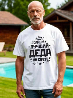 Футболка мужская в подарок дедушке