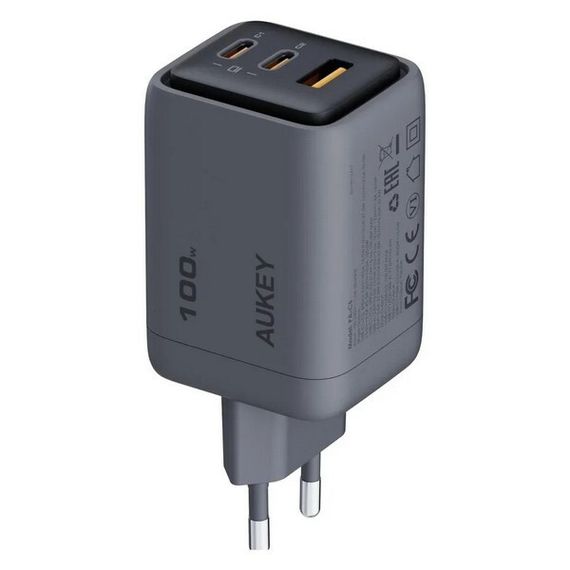 Cетевое зарядное устройство Aukey Comet Mix 100W (AWC-PA-C5G) Grey