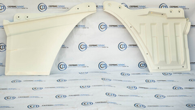 Накладка двери нижняя левая белого цвета (пластиковая) SHACMAN X3000