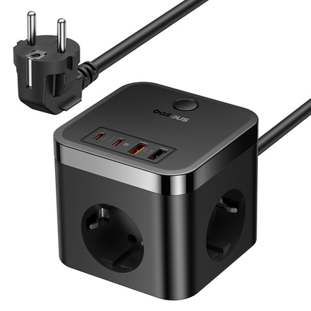 Зарядное устройство Baseus GaN5 PowerCombo Cube Power Strip 3AC+2U+2C 30W