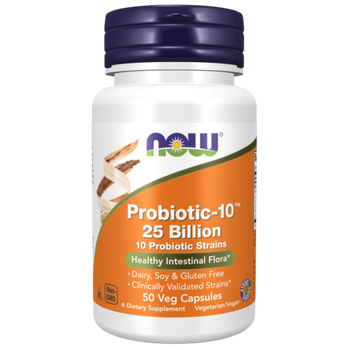 Now Foods Probiotic-10 25 Billion 50 veg capsules, Пробиотик