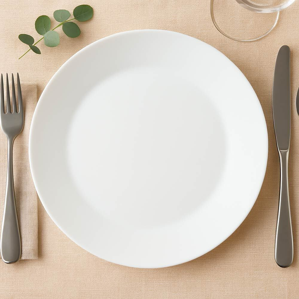 Тарелка плоская 24см Аврора, стеклокерамика, Jewel