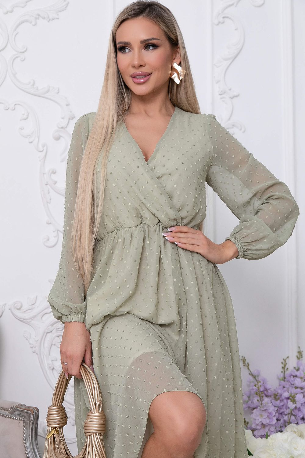 Платье "Млечный путь" (олива) П8848 LT Collection