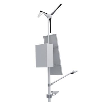 Автономная система видеонаблюдения с освещением на опоре (солнечная панель 200 Вт + ветрогенератор 400 Вт), фото №975683547