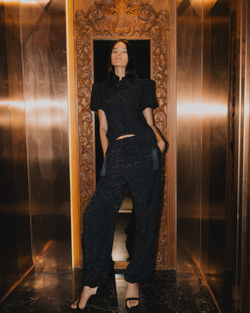 Брюки жаккард