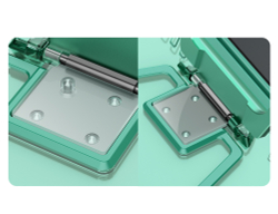 Чехол зеленого цвета с MagSafe от Nillkin с металлической откидной крышкой для камеры на Samsung Galaxy Fold 7, серия Iceblade Prop Magnetic