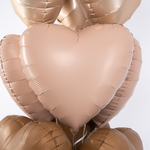 Сердце 18" Винтажная роза, Матовый Fm