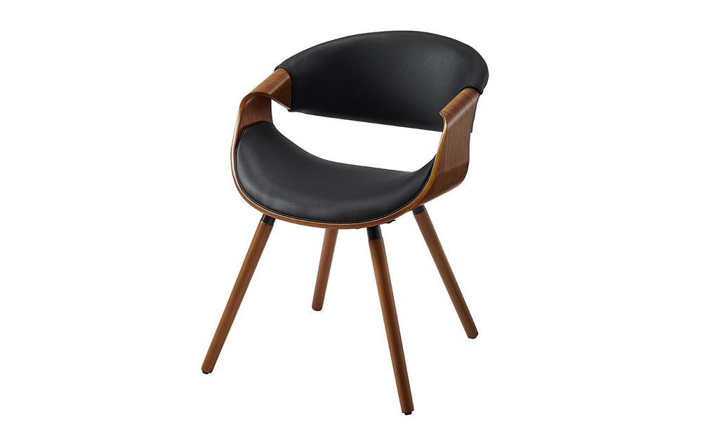 Стул JY1829 черный PU/орех