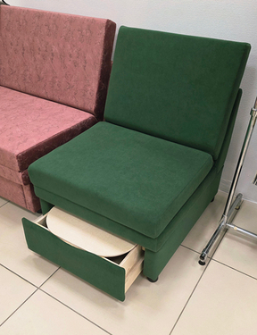 Кресло-кровать Экономик 70 см, велюр Dream Forest, 13600 руб.