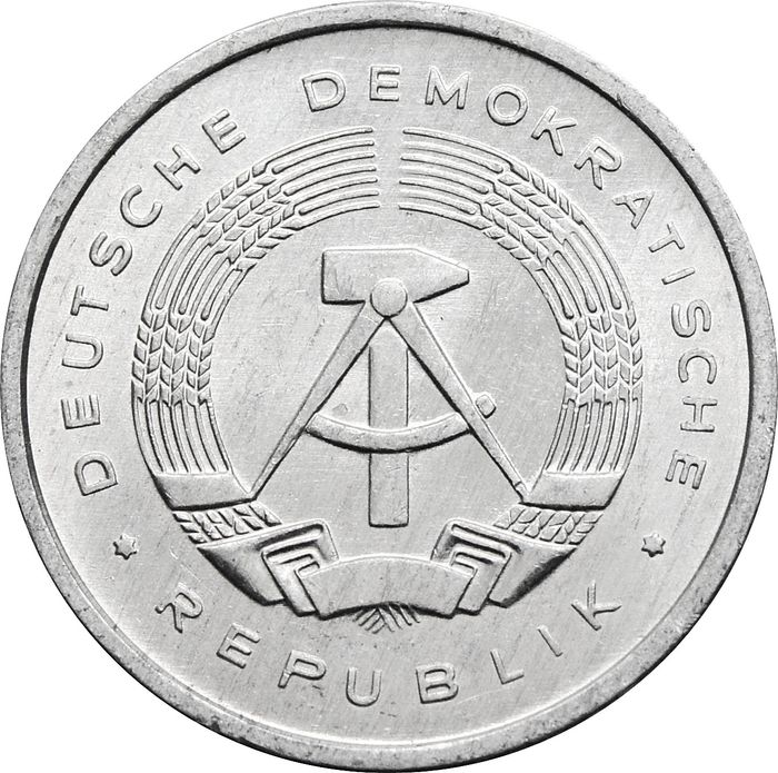 5 пфеннигов 1976-1990 Германия (ГДР) XF