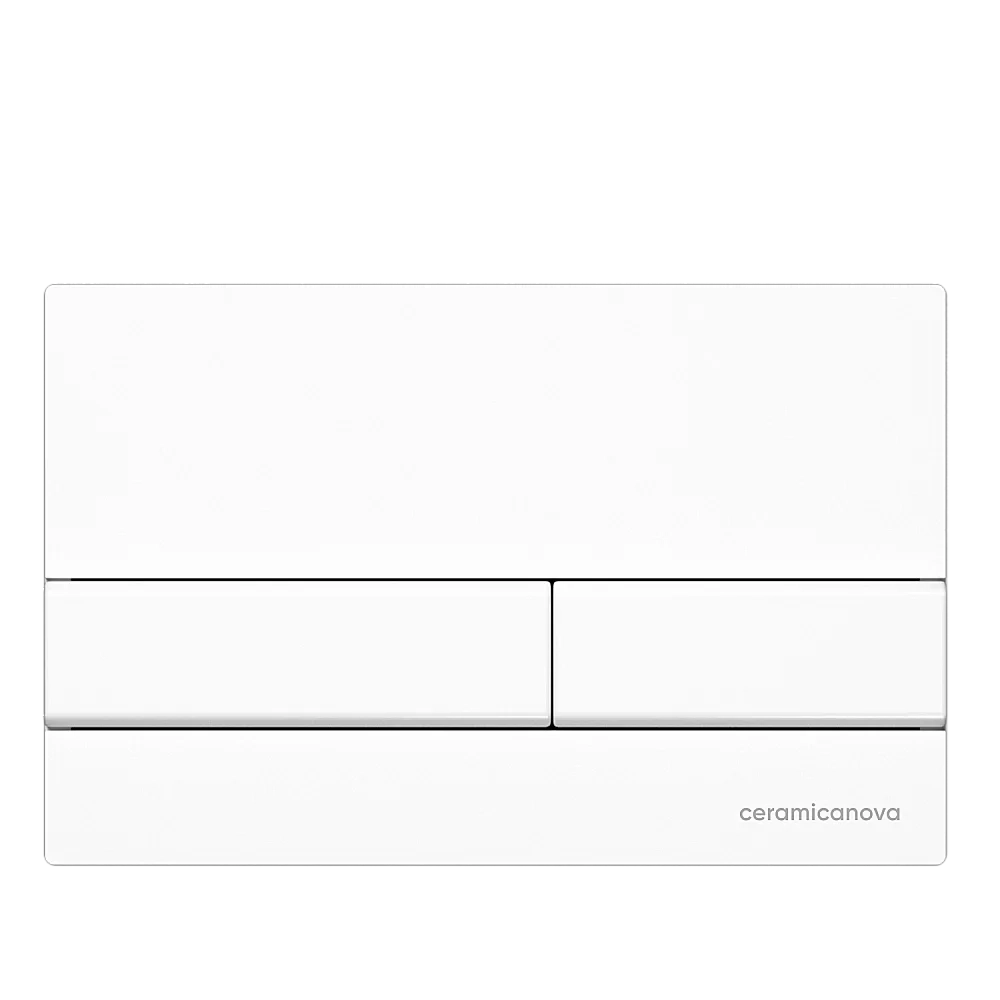 Унитаз подвесной Ceramica Nova Metric Rimless CN3007_1002W безободковый, с крышкой микролифт, с инсталляцией и белой кнопкой