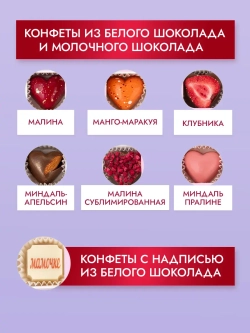 Конфеты шоколадные коробка набор подарочный ручной работы