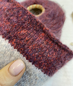 Пряжа на бобине (Италия) 36% хлопок 17% ангора 13% меринос 34% п/а 100г-510м 215г