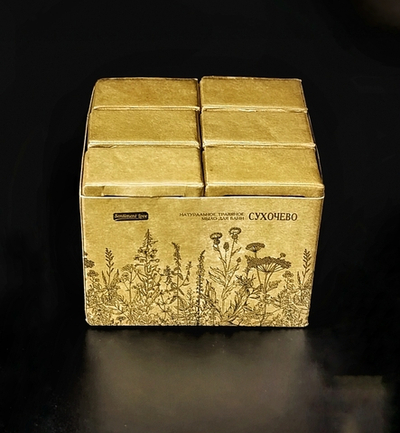 Мыло натуральное травяное для бани. 6 шт:  ЗЕЛЕНЫЙ ЧАЙ, БАЗИЛИК, АПЕЛЬСИН И КОРИЦА, РОЗА, КИПАРИС, МАНДАРИН. «Сухочево» «Senliment love»