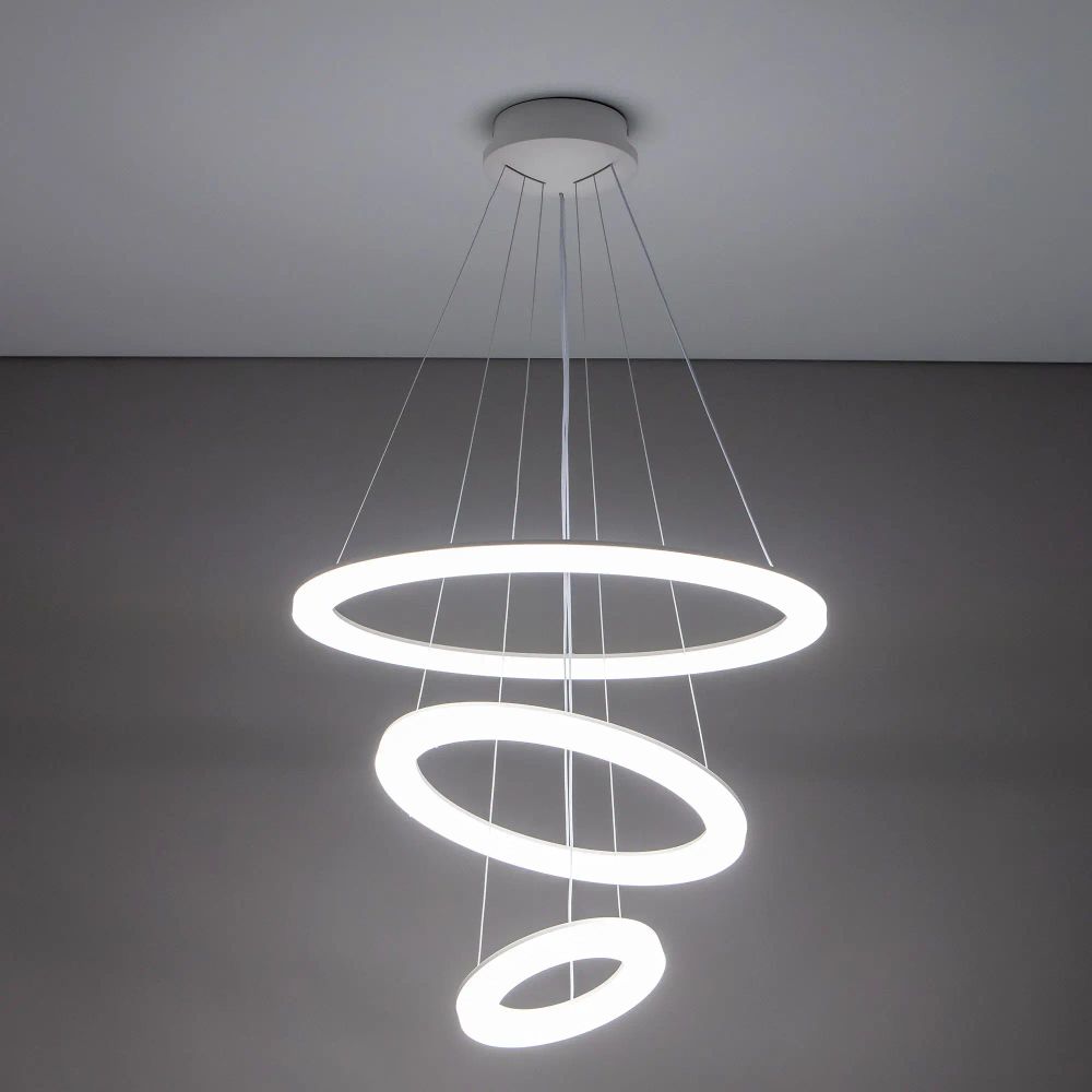 Citilux Электрон Смарт CL710A104S Умная люстра подвесная Белая