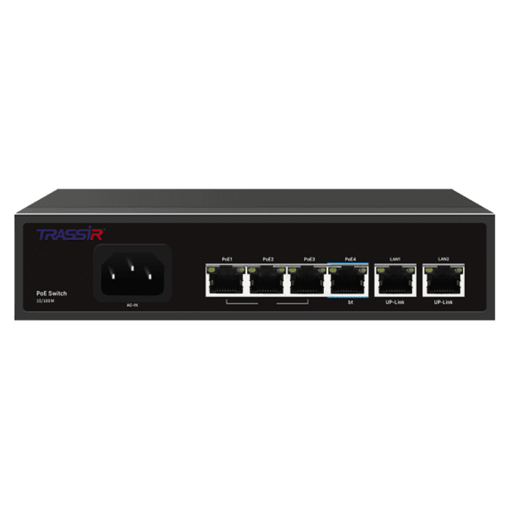 TRASSIR TR-NS1206-65-4PoE Сетевое оборудование