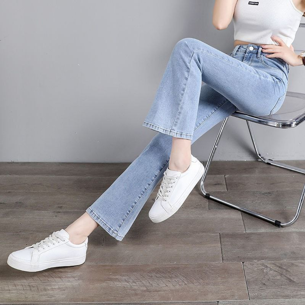 Джинсы женские с высокой талией