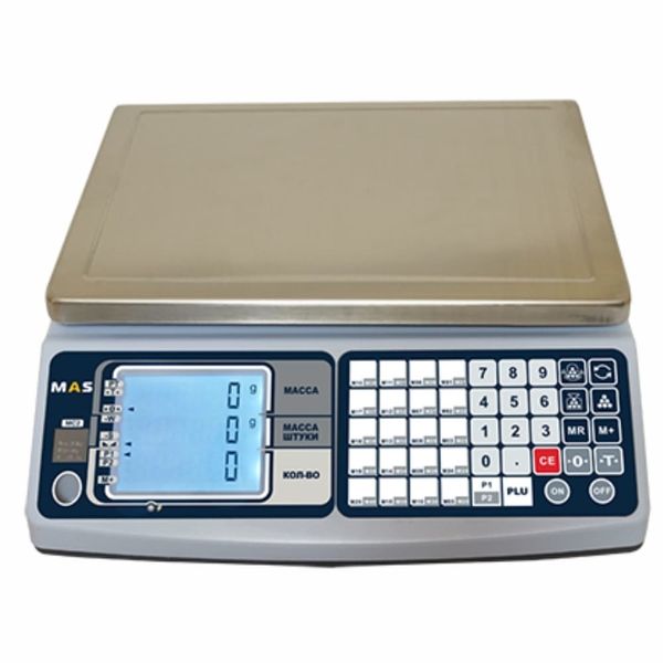 Весы счетные настольные MAS MASter MC2-10, RS232, 10кг, 2гр, 310x220, с поверкой, память на 20 товаров, без стойки