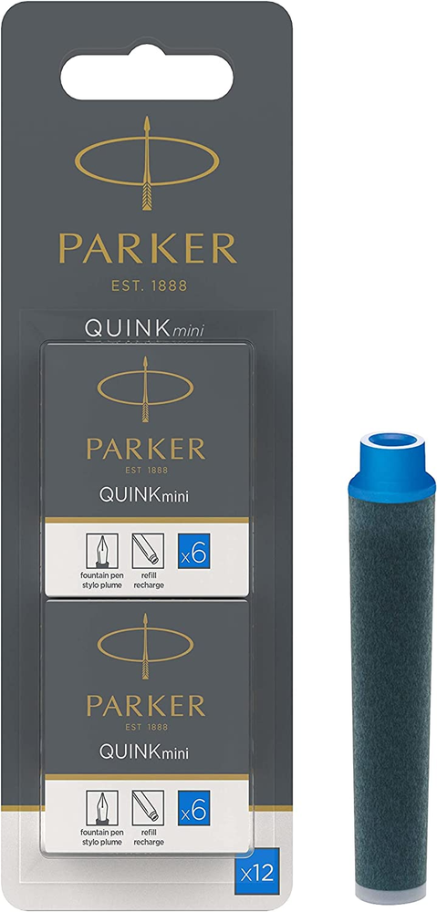 Parker Картриджи чернильные &quot;Cartridge Quink&quot; смываемые синие, 6 шт., блистер